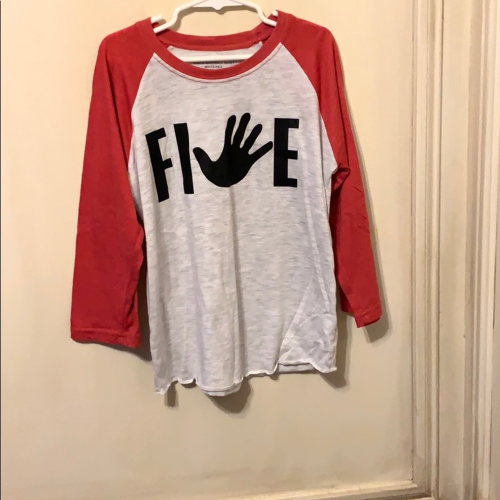 Boys baseball style 5 shirt
